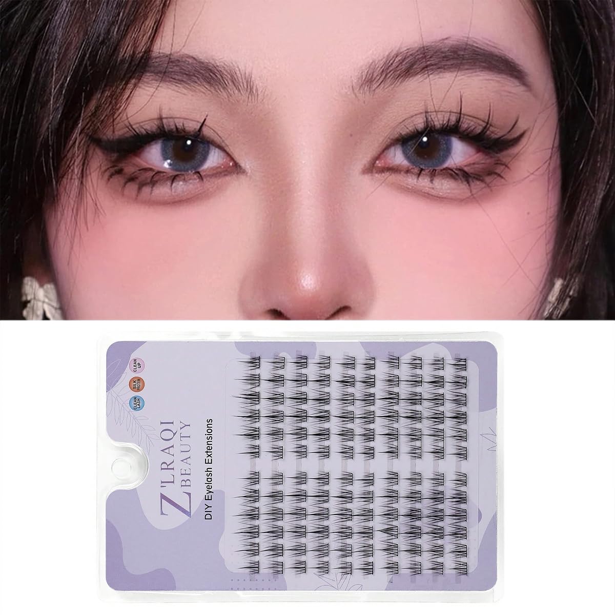 MAYCREATE 120pcs Lash Clusters DIY Eyelash Extensions for Women, Cluster Lashes Wispy False Eyelashes 9-11MM Mixed, Natural Long Individual Flare Lashes Cluster False Eyelashes MAYCREATE 120pcs Lash Clusters DIY Eyelash Extensions for Women, Cluster Lashes Wispy False Eyelashes 9-11MM Mixed, Natural Long Individual Flare Lashes Cluster False Eyelashes